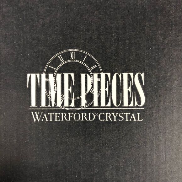 Waterford Crystal Meridian Cube Desk Clock Quartz Analog Clear 3.5" - Picture 2 of 2